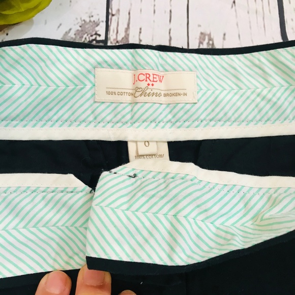 J. Crew Chino Broken-In Black Shorts 0 - Picture 4 of 10